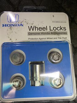 Genuine Honda Wheel Lock Set OEM 08W42-SCV-101