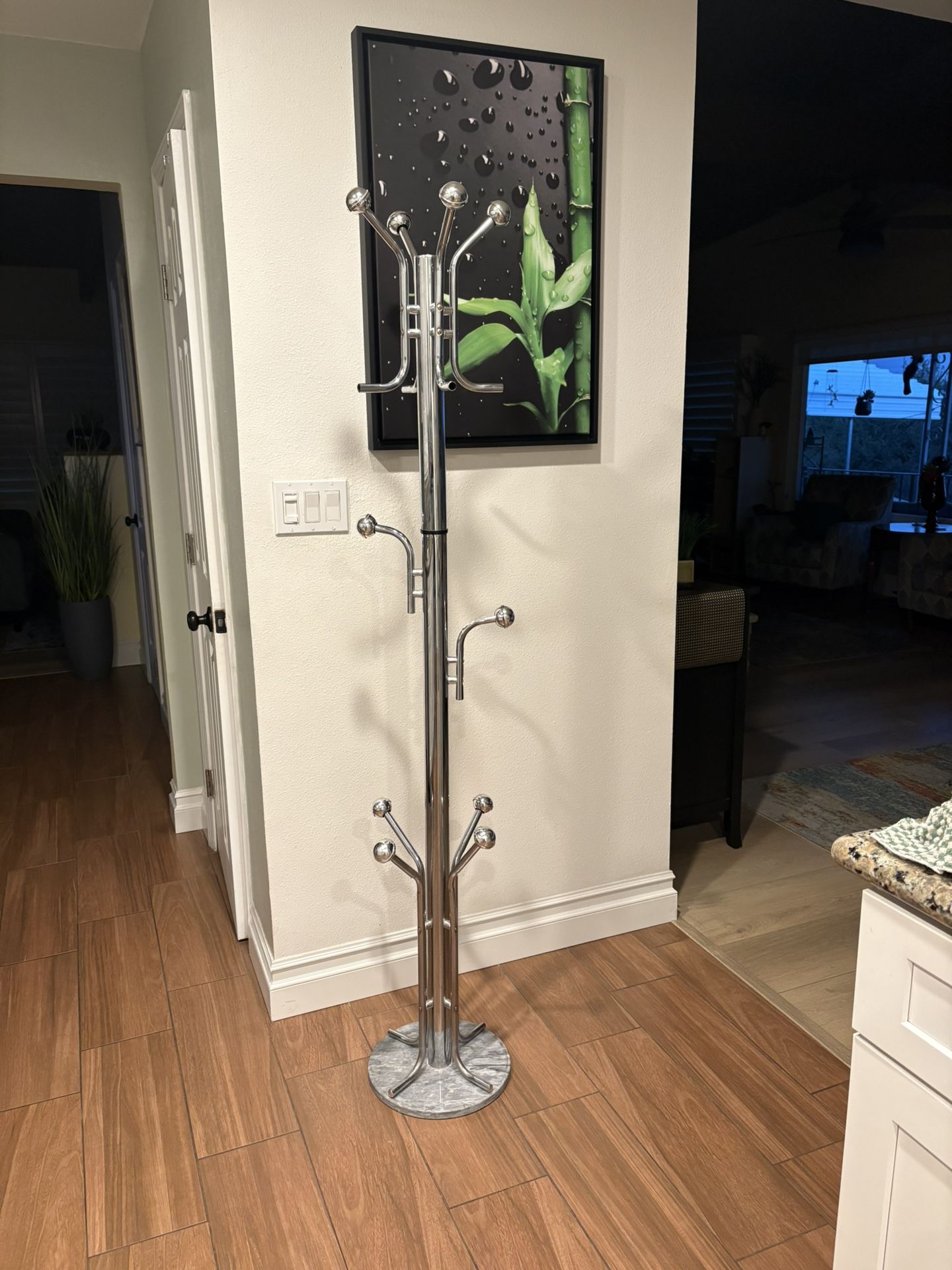 Mid Century Modern Chrome Coat Hanger
