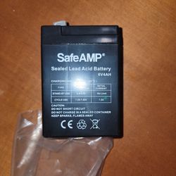 Battery 6v 4Ah And Wires Harnes Connectors