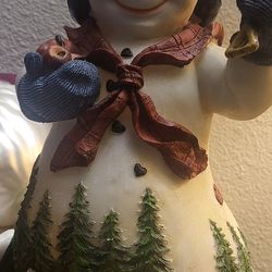 Vintage Christmas snow lady