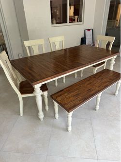 Farmhouse Dining Table – Seats 6 – 78” x 40”