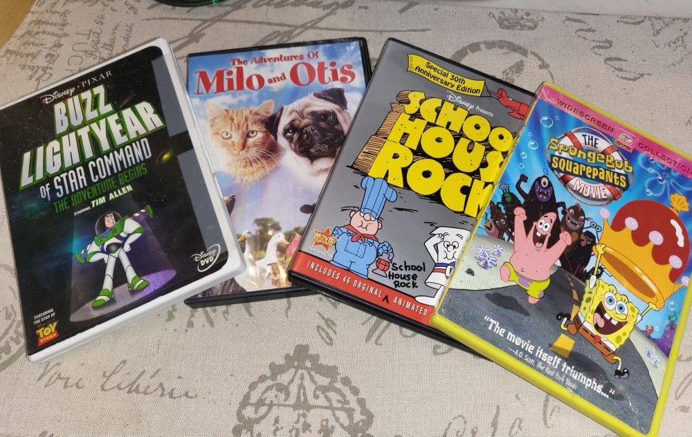 Kids DVD Lot Sponge Bob The Movie And More..