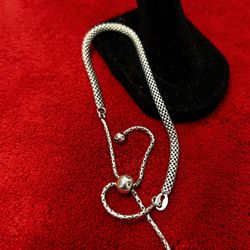 925 Sterling Silver Adjustable Bracelet 