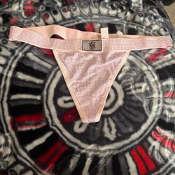 Victoria Secret Thong Pink Bling Never Worn 