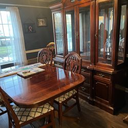Cherry Wood Dining Room Complete Set