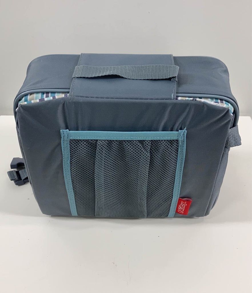 Nuby Easy Go Safety Lightweight High Chair Booster Seat, Great for Travel, Blue