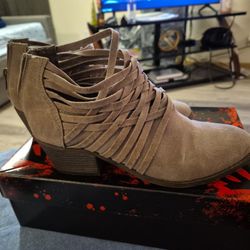 Fergalicious Beige Boots Size 8