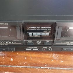 NICE CONDITION JVC DUAL TAPE DECK MODEL # TD-W201 CLICK ON PICTURE YOU WILL GET FULL PICTURE SIZE 