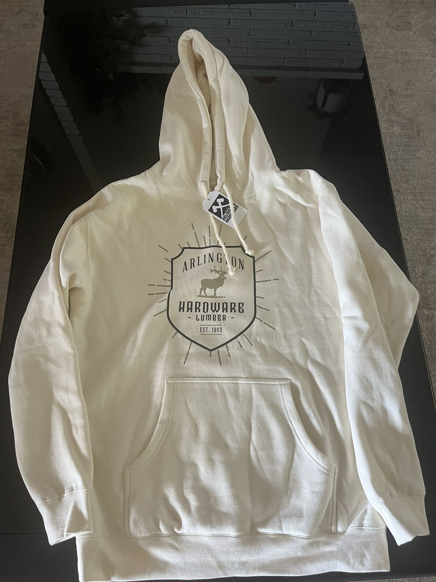 Never Worn new With Tags On Arlington hardware Sweatshirt. Size Large
