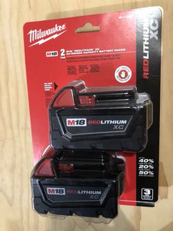 Milwaukee M18 18-Volt Lithium-Ion XC Extended Capacity Battery Pack 3.0Ah (2-Pack)  48-11-1822 - The Home Depot