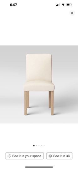 THRESHOLD Graham Upholstered  Parsons Dining Chair Linen