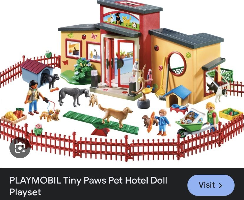 Playmobil Tiny Paws Pet Hotel—Purrrfect Stay Cat Hotel & Small Animal Boarding Sets