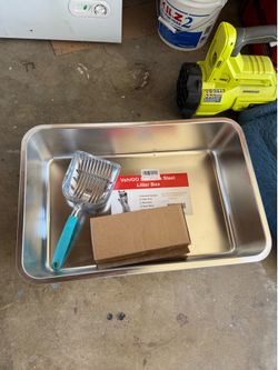 3 Steel Cat Litter Boxes