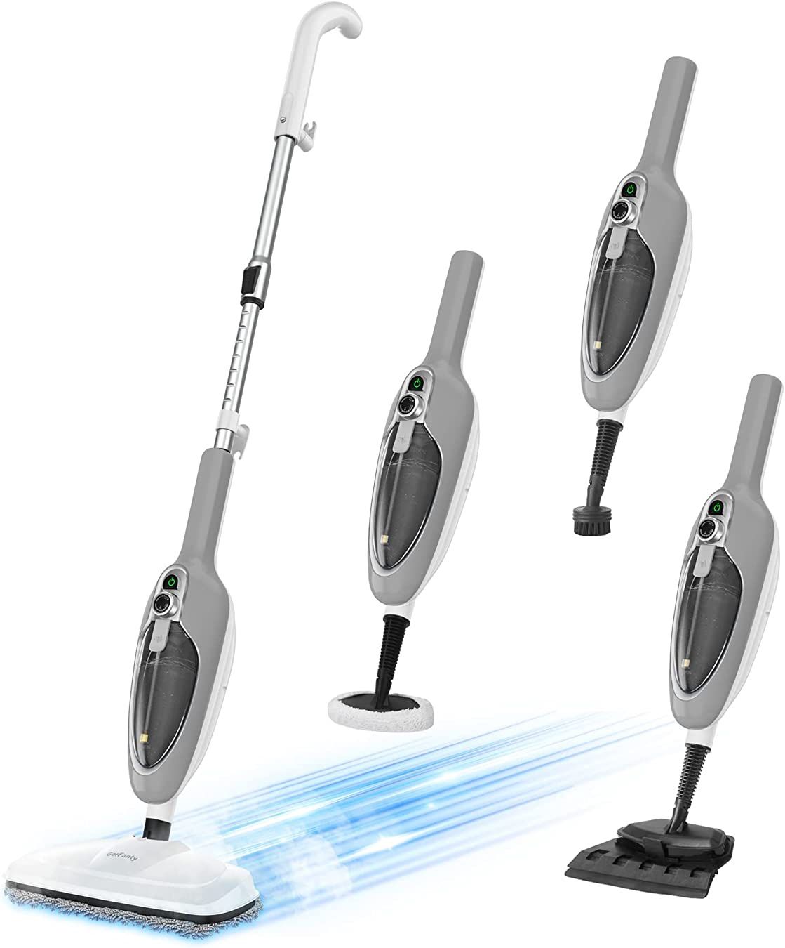 Gorfanty Steam Mop 10-in-1 MultiPurpose Handheld Steam Cleaner Detachable Floor Steamer for...