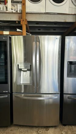 LG 3-Door Refrigerator (French Door Fridge) Stainless Steel - French Door Ice Maker