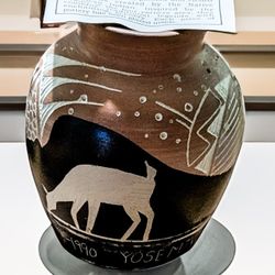 -Hand painted Hozini vase