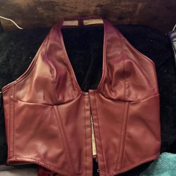 red corset top medium