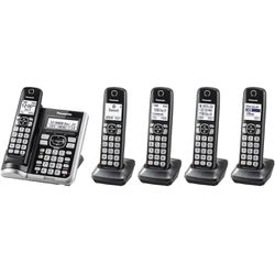 Panasonic Link2Cell Bluetooth Cordless Phone System with Voice Assistant, Call Block & Answering Machine, Battery Powered, Expandable Home Phone 