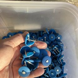 Plastic Cap Roofing Nails 1 Inch Approximately 1,500 Pieces