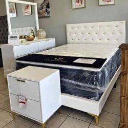 New 4pc Bedroom Set In Box Buy Now Pay Later $39 Down No Credit Needed 