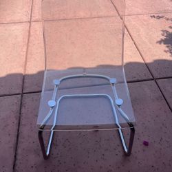 Contemporary Clear Pottery Barn Chair 