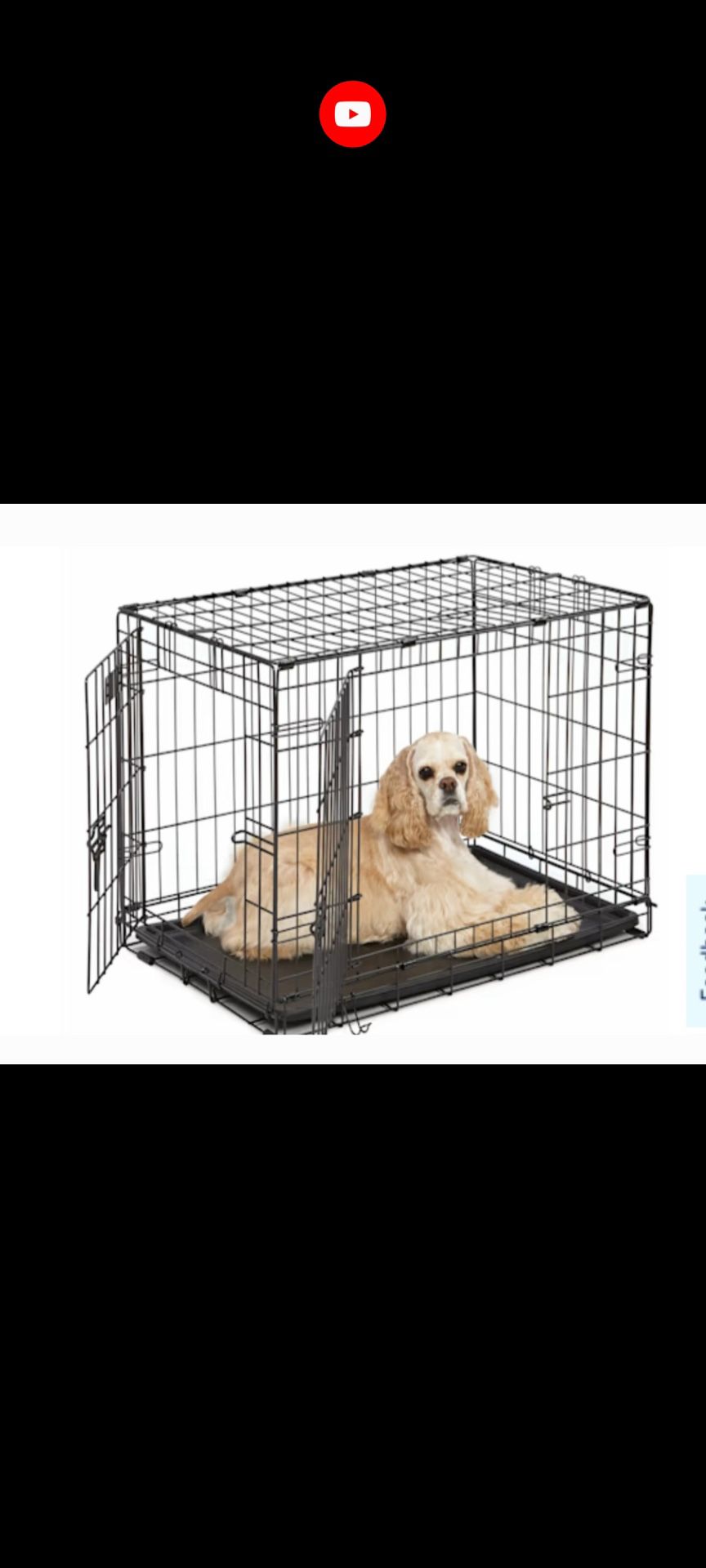 30” Foldable Dog Crate 