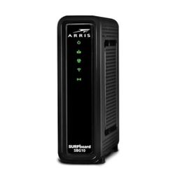 ARRIS (SBG10) - Cable Modem Router Combo - Fast DOCSIS 3.0 16 x 4 Gigabit & AC1600 WiFi, For Comcast Xfinity, Cox, 400 