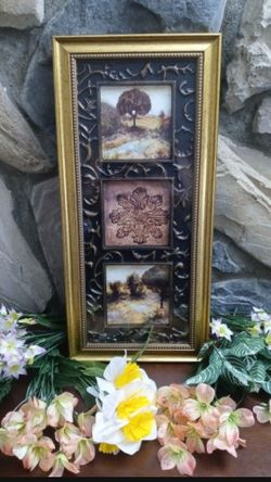 Art In Gold Toned Frame