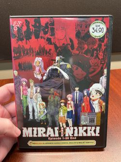Mirai Nikki DVD Box Set Episodes 1-26 English Japanese Audio Subtitles -b