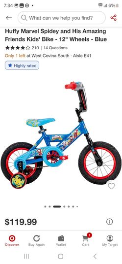Spidey and his amazing friends huffy bike