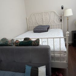 Discontinued Ikea LEIRVIK Queen Bed Frame (With Slats)