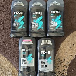 Axe Deodorant  5 For $15