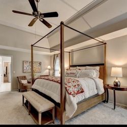 King - Size, Four - Post Canopy Bed