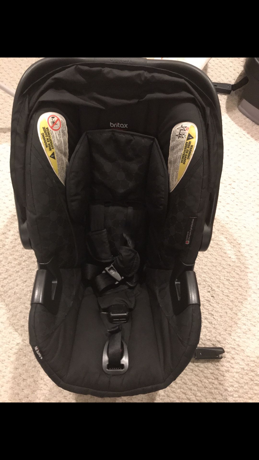 britax be safe infant seat and base