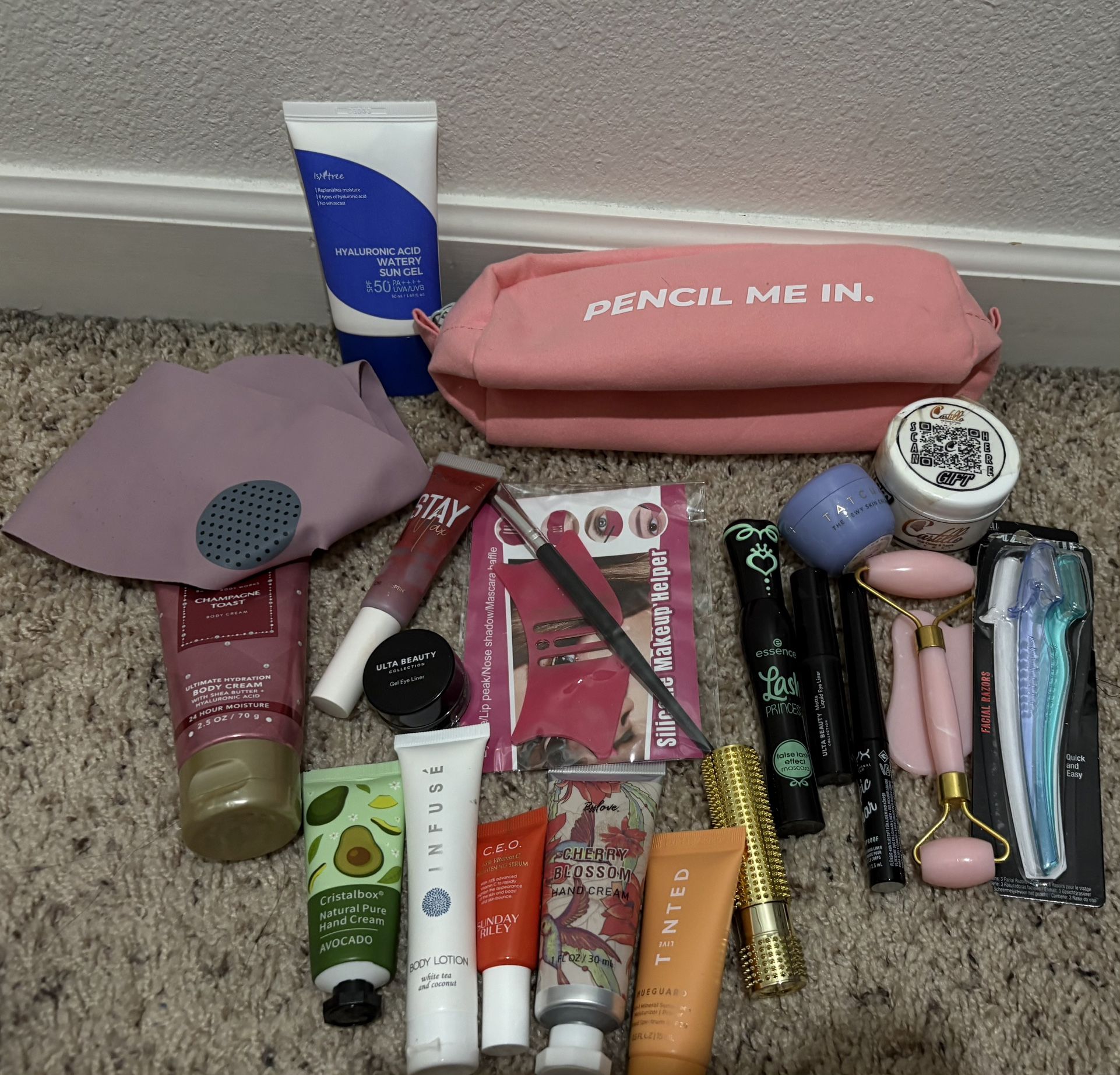 Benefit Bag And Skin Care Products 