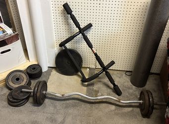 Ez Curl Bar And Weight