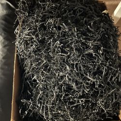 10lb Carton Uline Black Crinkle Paper