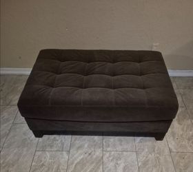 Brown Ottoman or footrest 48x33