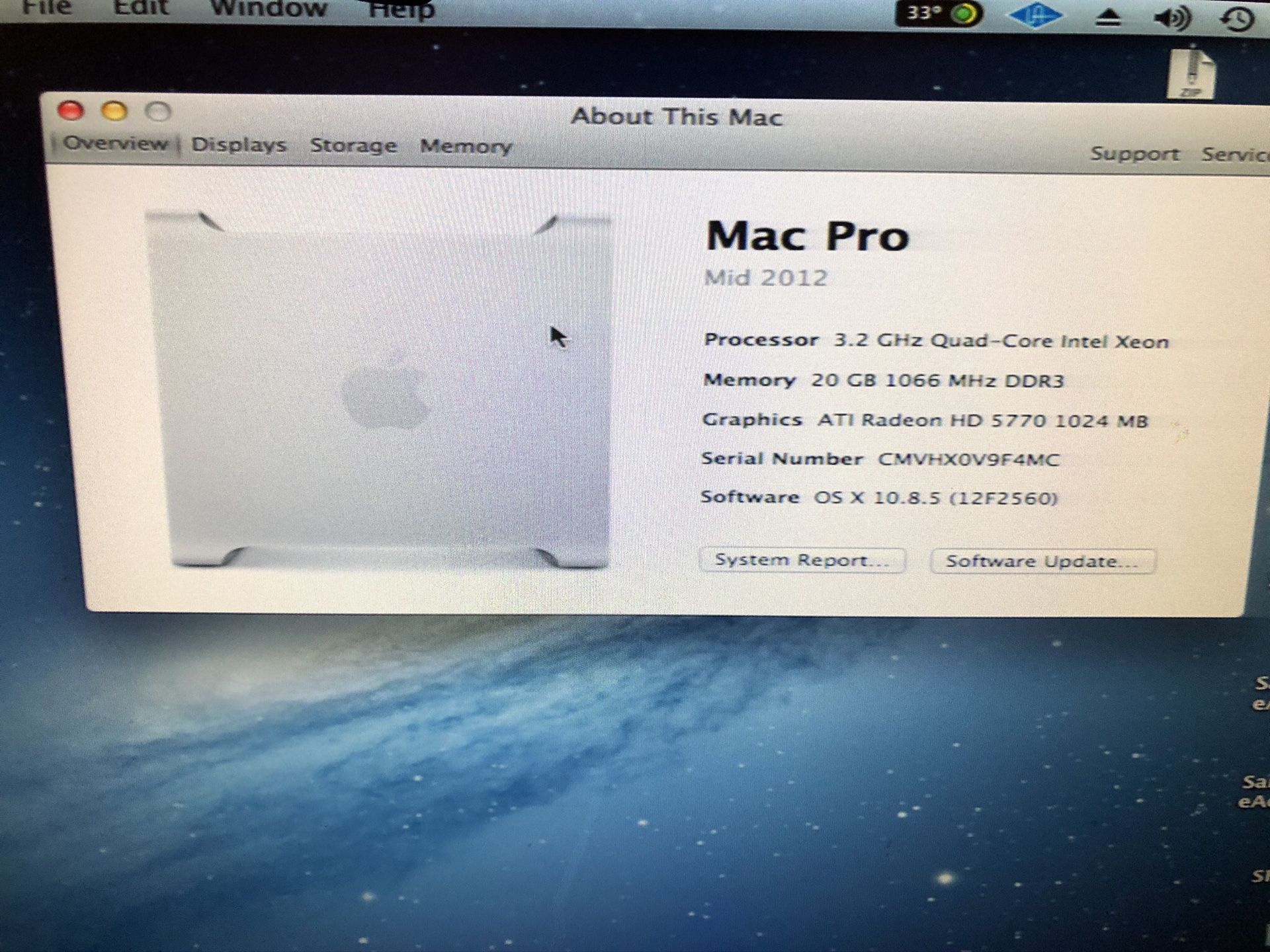 2012 mid Mac Pro 3.2ghz