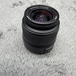 Nikon AF-S DX Zoom-Nikkor 18-55mm f/3.5-5.6G ED II lens.  Type: Standard zoom lens designed for Nikon DX-format DSLR cameras.  Focal Length: 18-55mm (