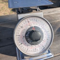 Tada Mechanical Kitchen Scale 11lb 5kg Capacity Stainless Steel Vintage Style