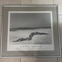 Herb Ritts Framed Black & White Beach Photography 