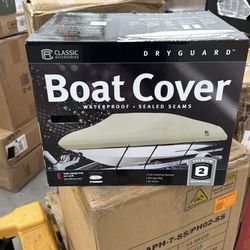 Classic Accessories DryGuard Waterproof 20 ft. to 22 ft. Boat Cover