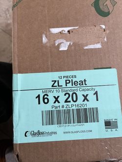 Filters 16 “ X20” X 1” $18 Lot