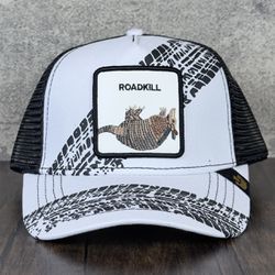 Goorin Bros The Farm Animal Roadkill Armadillo Trucker Hat Exclusive Limited Holo Tags Labels New