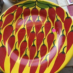 Chili Pepper Wall Decor Plate