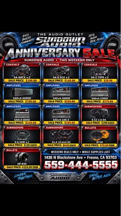 Sundown Audio Sale