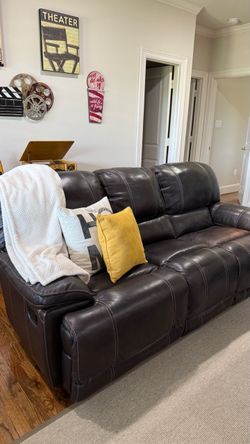 Genuine Leather Reclining sofa & loveseat set