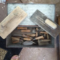  Concrete Tools, Collector Vintage Very Well Taken Care Of Tools