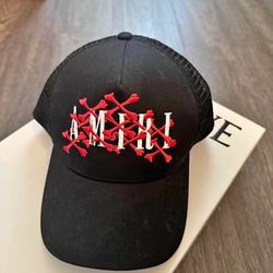 Amiri Bones Trucker Hat Black